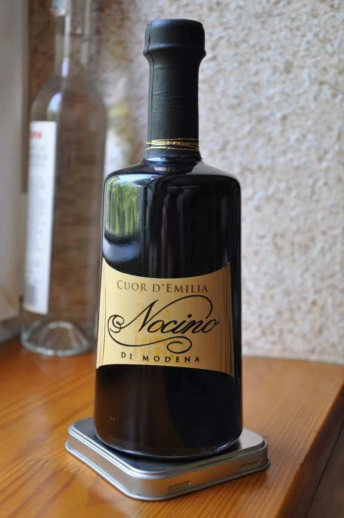 Bottle of nocino