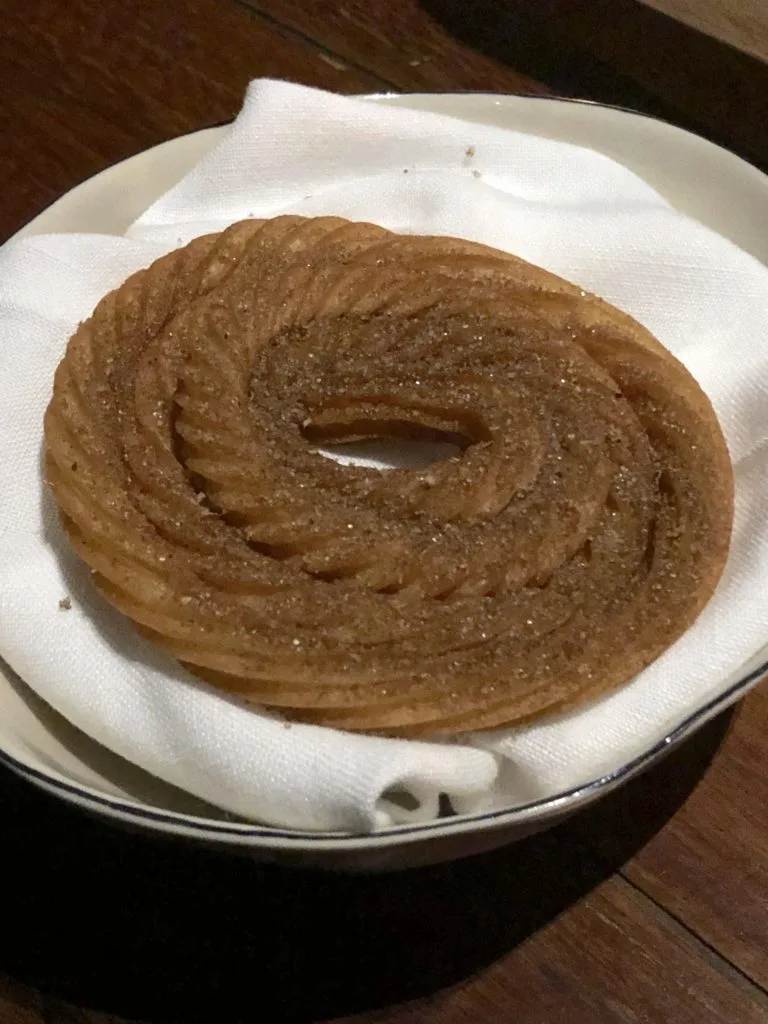 Churro in a bowl