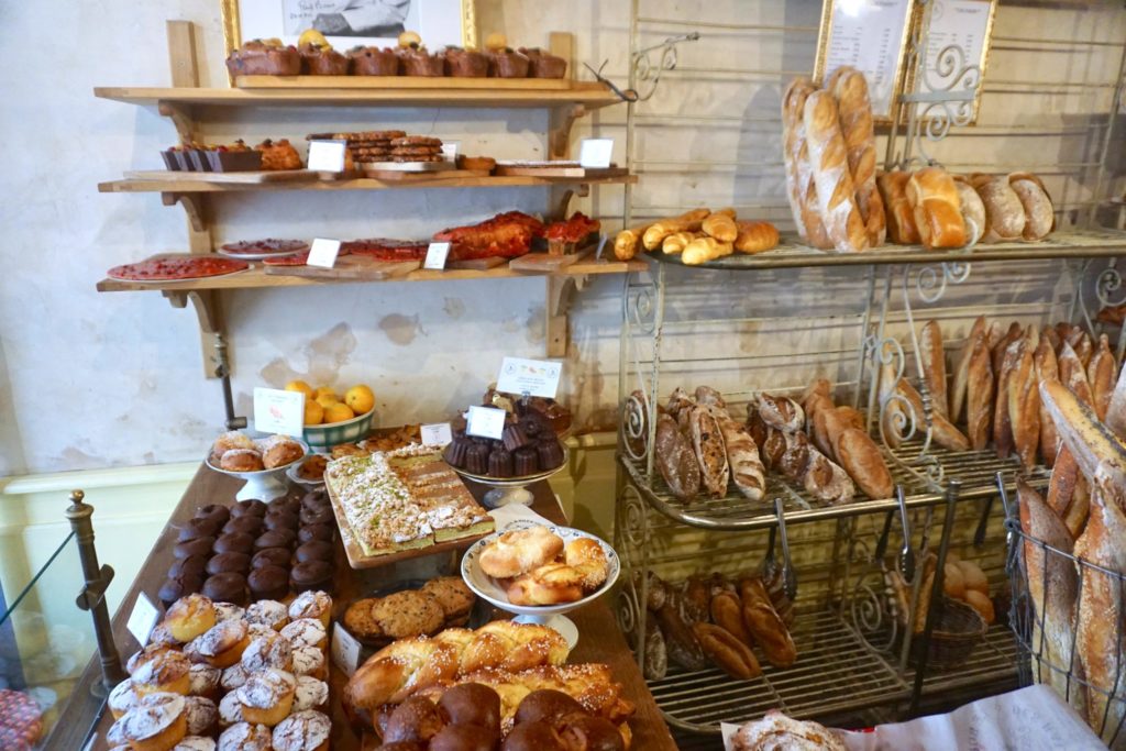 Inside shot of a bakery