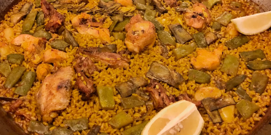 Traditional paella in Valencia, Spain