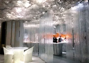 Inside of Enigma restaurant in Barcelona