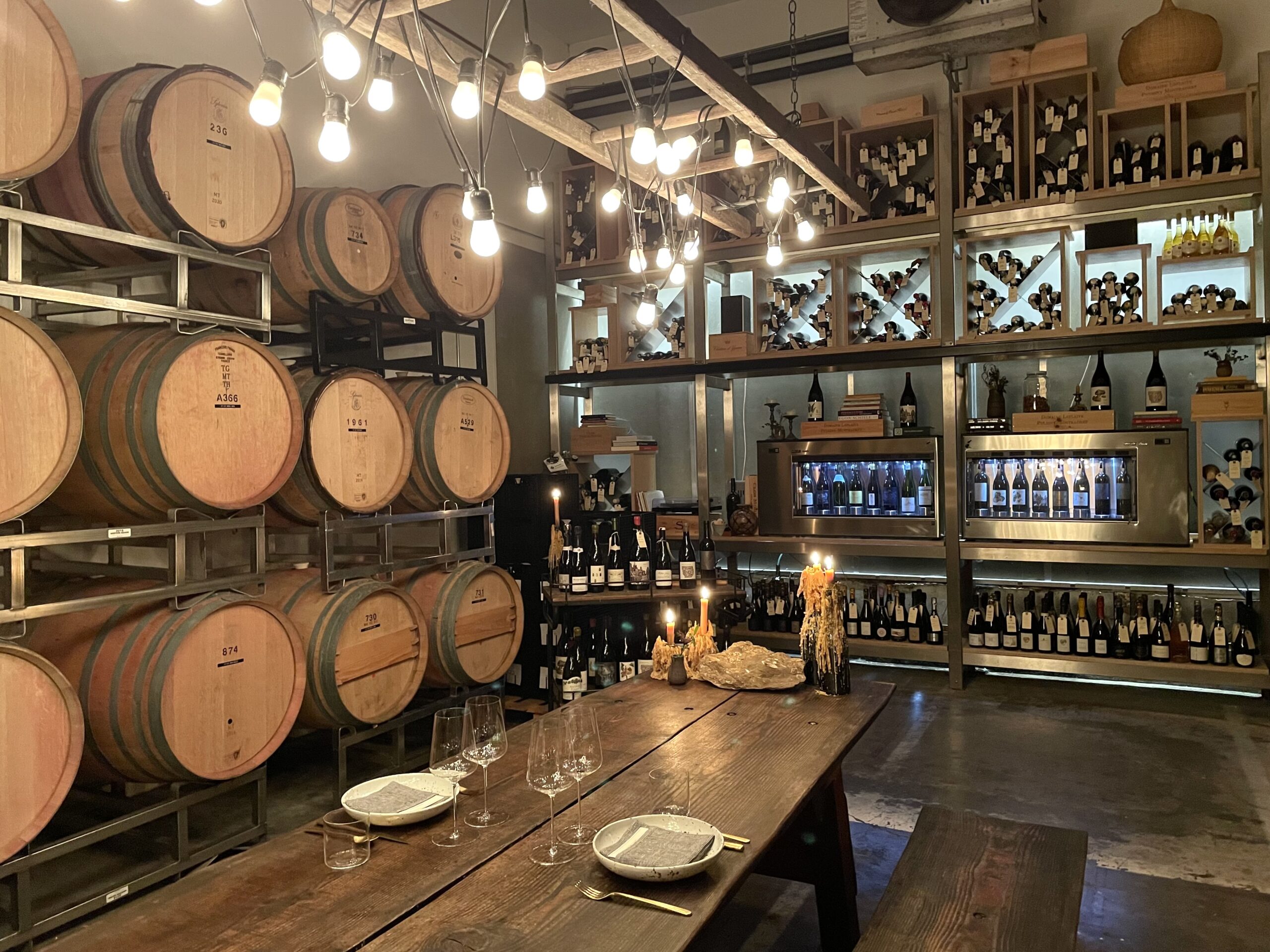 Inside tasting room of Antica Terra Winery